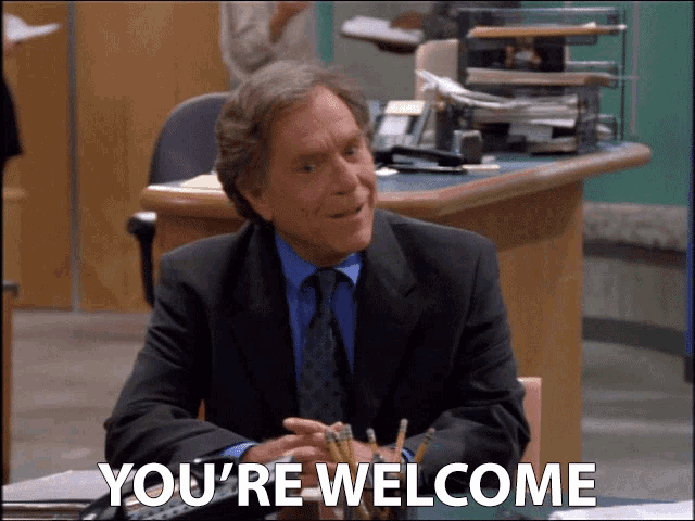 Your Welcome George Segal GIF - Your Welcome George Segal Jack Gallo GIFs