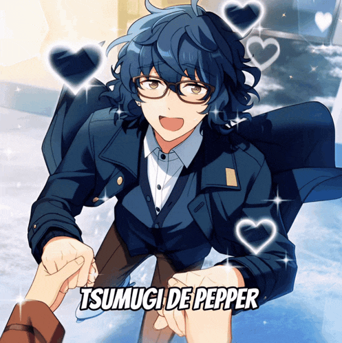a picture of a boy with the name tsumugi de pepper