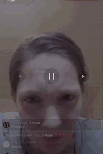 a woman 's face is shown with the words i don 't have venmo above it