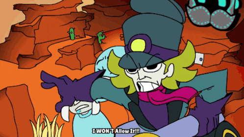 a cartoon character says " i won t allow it " while holding a gun