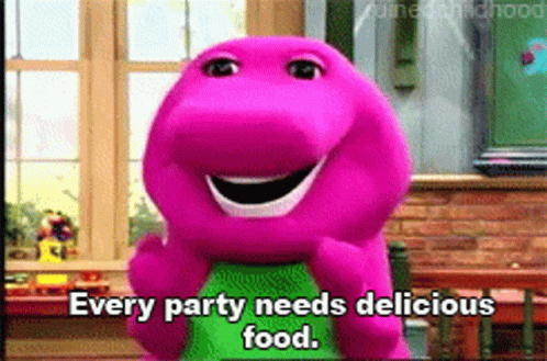 Barney The Dinosaur Barney GIF - Barney The Dinosaur Barney Party Time GIFs