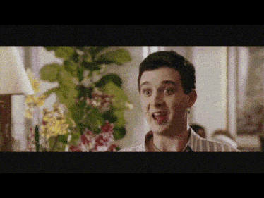 a man with a surprised look on his face