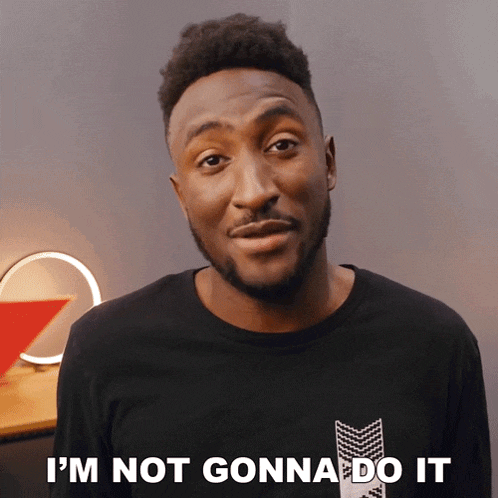 a man says i 'm not gonna do it in front of him