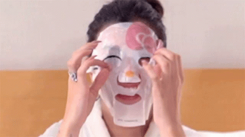 Mascara De Pele Tratamento De Pele GIF - Mascara De Pele Tratamento De Pele Cute Mask GIFs