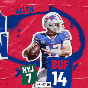 Buffalo Bills (14) Vs. New York Jets (7) Third Quarter GIF - Nfl National Football League Football League GIFs