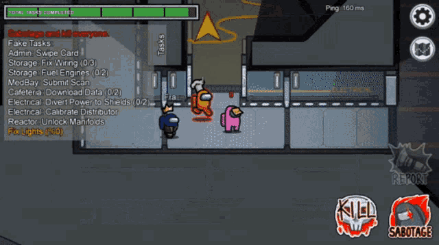 among us is a game that has a lot of tasks to complete
