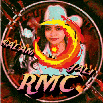 a logo for rmc shows a woman wearing a hat