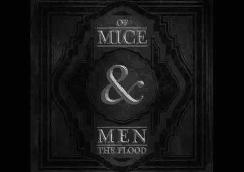 a black and white poster with the words of mice and men on it