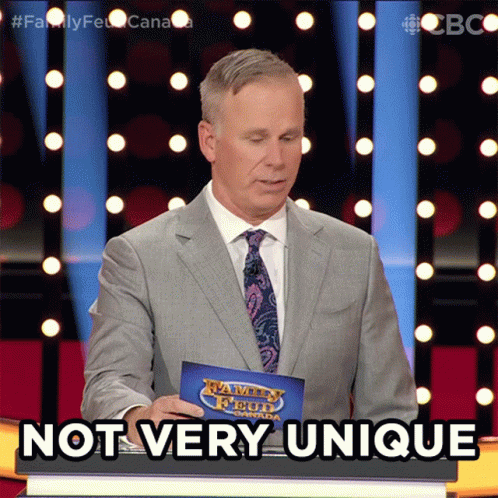 Not Very Unique Gerry Dee GIF - Not Very Unique Gerry Dee Family Feud Canada GIFs