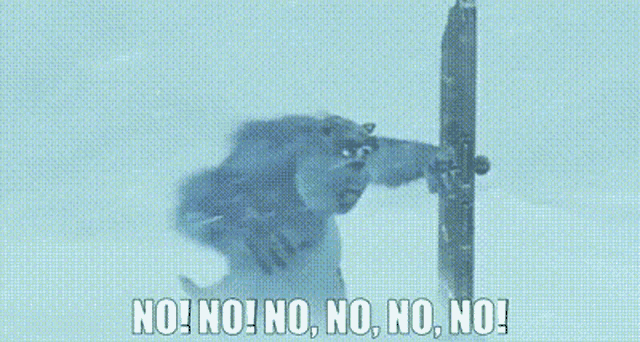 Monsters Inc Sully GIF - Monsters Inc Sully No No No No No No GIFs