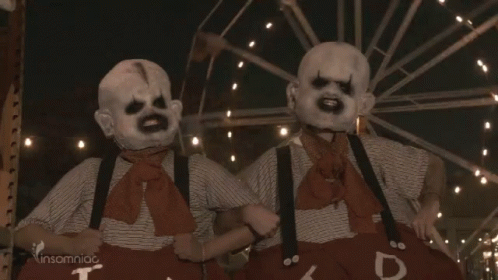 Halloween Costume Scary Face GIF - Halloween Costume Scary Face Circus GIFs