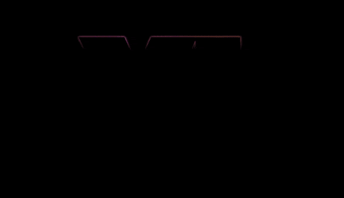 a purple and orange letter vi is lit up in the dark