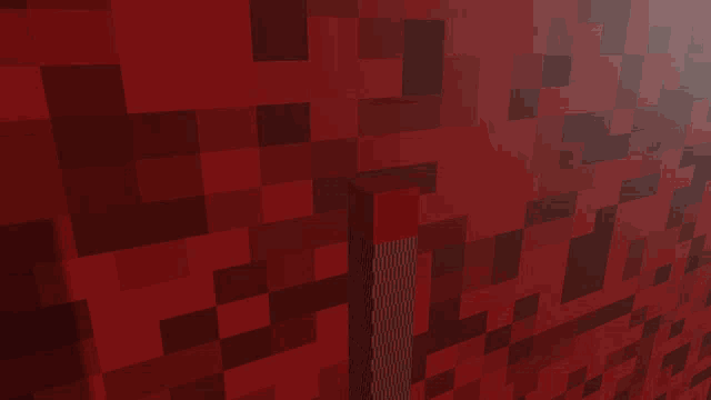 a red background with a few squares and a few lines