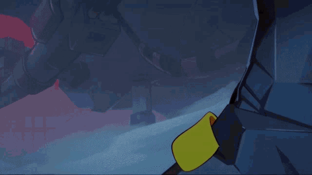 a cartoon character with a sad look on his face is holding his hand to his chin