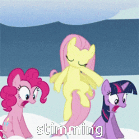 pinkie pie twilight sparkle and fluttershy from my little pony are sitting in the snow