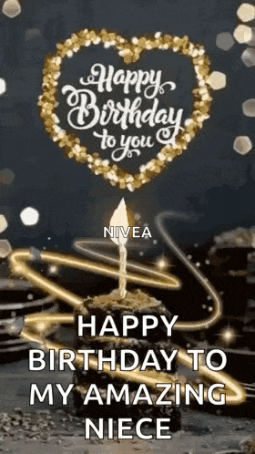 happy birthday to you , nivea , happy birthday to my amazing niece