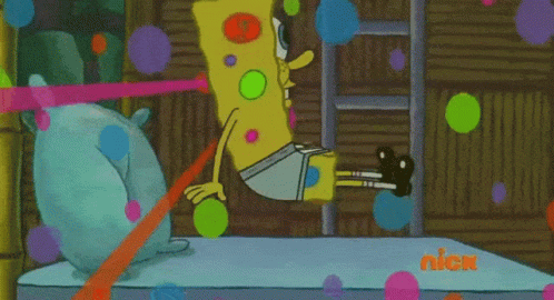 Spongebob Rainbow GIF - Spongebob Rainbow Party GIFs