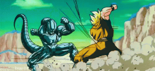 Goku Fight GIF - Goku Fight Freeza GIFs