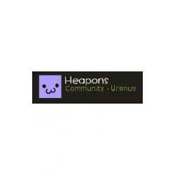 a sticker with a smiley face on it that says `` weapons community - uranus '' on a white background .