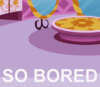 a cartoon drawing of a room with the words so bored above it