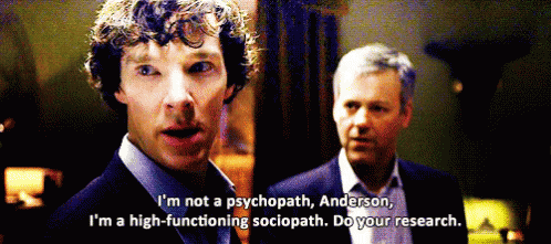 Sherlock Benedict Cumberbatch GIF - Sherlock Benedict Cumberbatch Psychopath GIFs