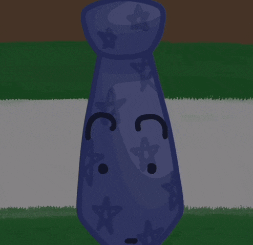 a cartoon drawing of a blue tie with a smiley face on it
