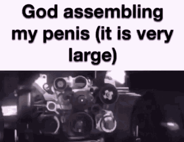 God Assembling My Penis It Is Very Large GIF - God Assembling My Penis It Is Very Large Meme GIFs