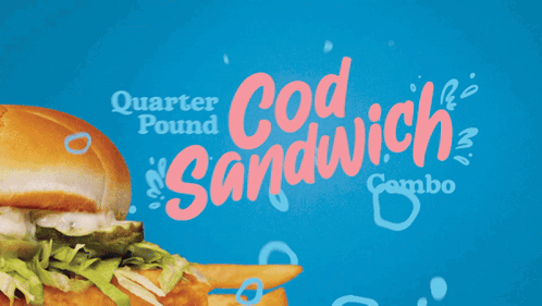 A And W Restaurants Quarter Pound Cod Sandwich GIF - A And W Restaurants Quarter Pound Cod Sandwich Fast Food GIFs