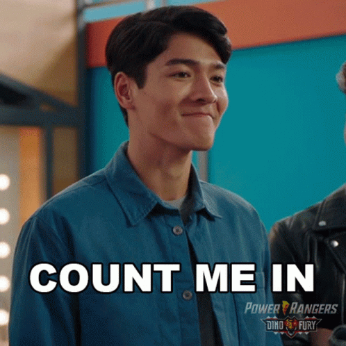Count Me In Ollie GIF - Count Me In Ollie Power Rangers Dino Fury GIFs