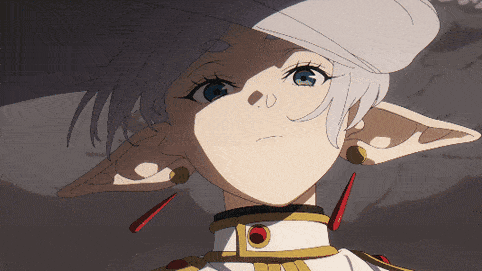 a close up of a person 's face with a white hat on