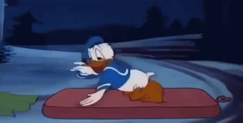 Paperino Buonanotte Letto Buona Notte Dormire Dormo Dormi Bene Sogni D'Oro A Domani GIF - Donald Duck Disney Sleeping GIFs