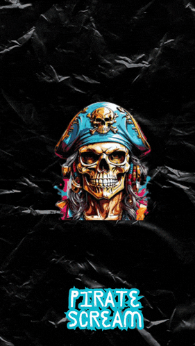 a picture of a pirate with the words pirate scream below it