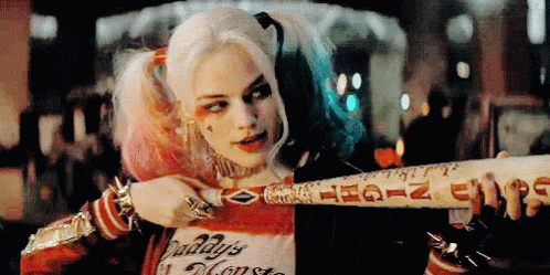 Harley Quinn Pump GIF - Harley Quinn Pump Bat GIFs