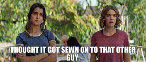 The Package Sarah GIF - The Package Sarah Thought It Got Sewn On To That Other Guy GIFs
