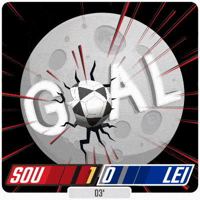 an illustration of a soccer ball breaking through a goal