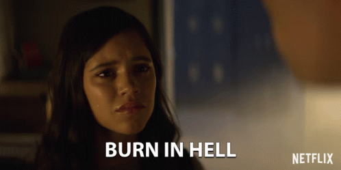 Burn In Hell Jenna Ortega GIF - Burn In Hell Jenna Ortega Ellie GIFs