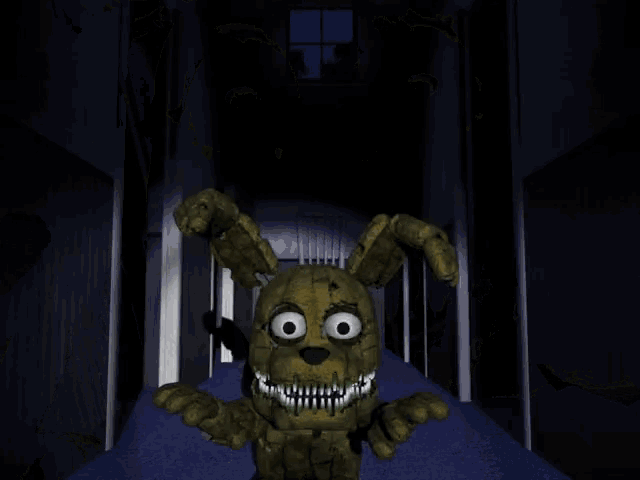a close up of a cartoon character with a very large mouth