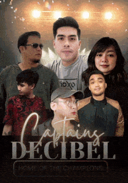 a poster for a movie called captain decibel