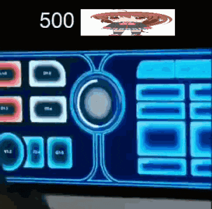 a computer screen with the number 500 on the top