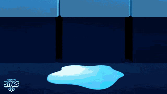 a cartoon of a puddle of water with the words brawl stars on the bottom