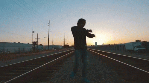 Dance Train Tracks GIF - Dance Train Tracks Railway GIFs