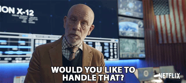 a man says would you like to handle that