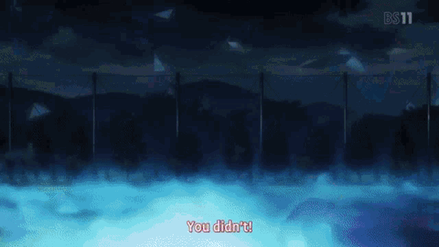 a blue background with the words you did n't in red