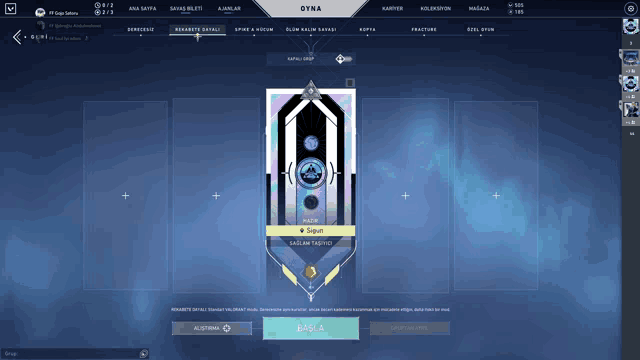 a screenshot of a game called syria with a blue background