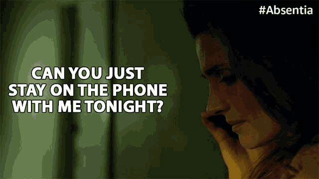 Can You Just Stay On The Phone With Me Tonight Stana Katic GIF