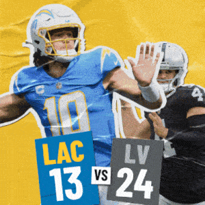 an advertisement for lac 13 vs 24 shows a football player