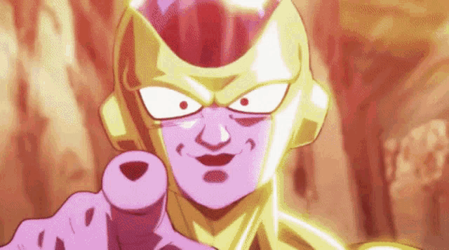 a close up of a cartoon character pointing at the camera with his finger