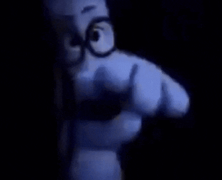 a black and white photo of a cartoon character wearing glasses and a microphone .