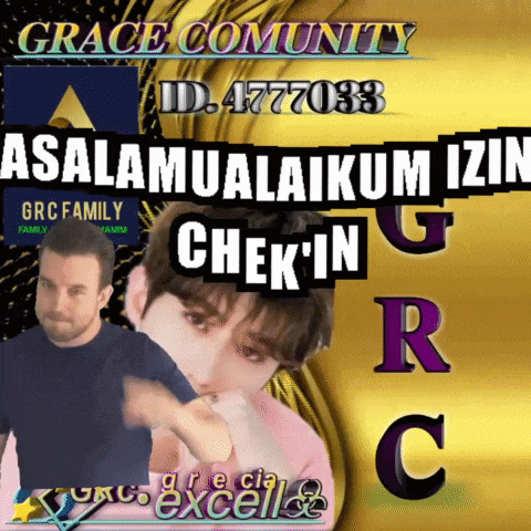 a picture of a man with the words grace community