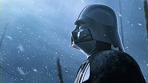 Darth Vader Star Wars GIF - Darth Vader Star Wars Snowing GIFs